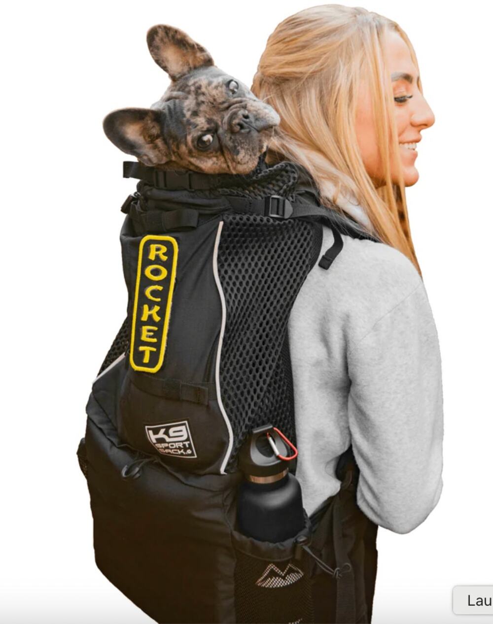 K9 Sport Sack Black Dog Backpack Carrier Size Large EUC